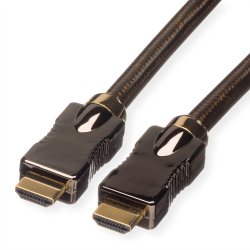 ROLINE HDMI Ultra HD Cable + Ethernet, M/M, black, 5 m