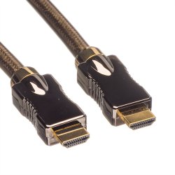 ROLINE HDMI Ultra HD Cable + Ethernet, M/M, black, 3 m