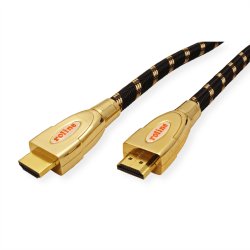 ROLINE GOLD HDMI Ultra HD Cable + Ethernet, M/M, 3 m