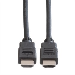 ROLINE GREEN HDMI High Speed Cable + Ethernet, TPE, M/M, black, 2 m