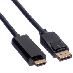 ROLINE DisplayPort Cable, DP - UHDTV, M/M, black, 3 m