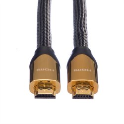 ROLINE PREMIUM HDMI Ultra HD Cable + Ethernet, M/M, black, 3 m