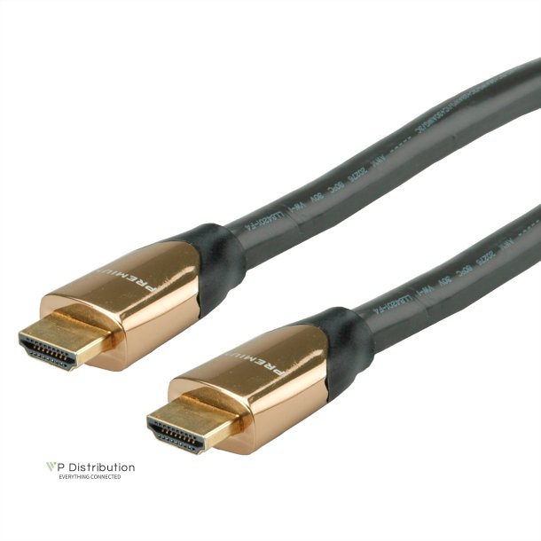 ROLINE PREMIUM HDMI Ultra HD Cable + Ethernet, M/M, black, 9 m