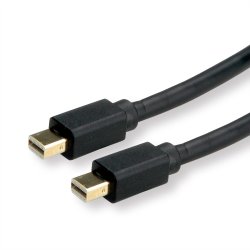 ROLINE Mini DisplayPort Cable, v1.4, mDP-mDP, M/M, black, 1 m