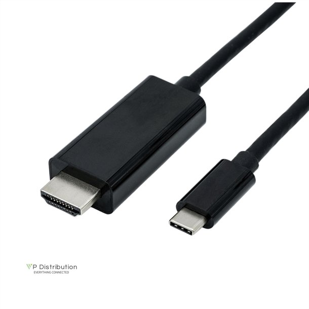 ROLINE Type C - HDMI Cable, M/M, 1 m