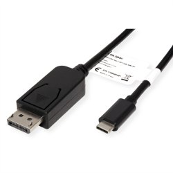 ROLINE Type C - DisplayPort Cable, M/M, 1 m