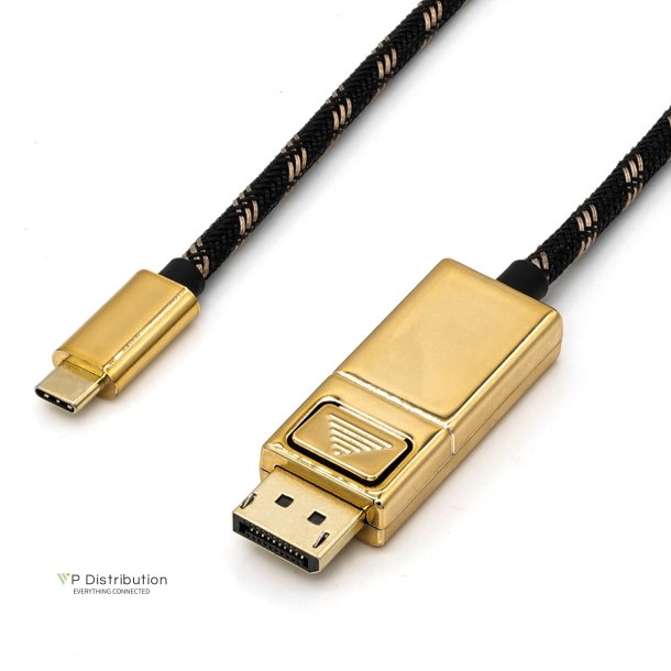 ROLINE GOLD Type C - DisplayPort Cable, M/M, 1 m