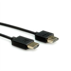 ROLINE HDMI Ultra HD Cable + Ethernet, active, M/M, black, 5 m