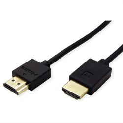 ROLINE HDMI Ultra HD Cable + Ethernet, active, M/M, black, 5 m