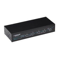 Black Box 4-Port Dvi,Usb With Emulated Usb + Cables