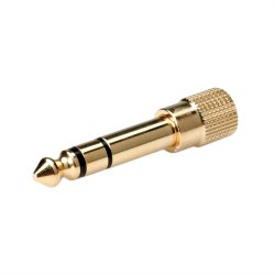 ROLINE GOLD Stereo Adapter 6.35 mm Male - 3.5 mm Female