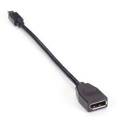 Black Box Mini-Displayport 1.2 Male To Displayport 1.2 Female Adapter