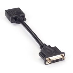 Black Box Vga Male To Dvi-I Female Video Adapter Dongle