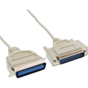 InLine Printer Cable Bi-Directional 25 Pin D-Sub to 36 Pin Centronics 5m