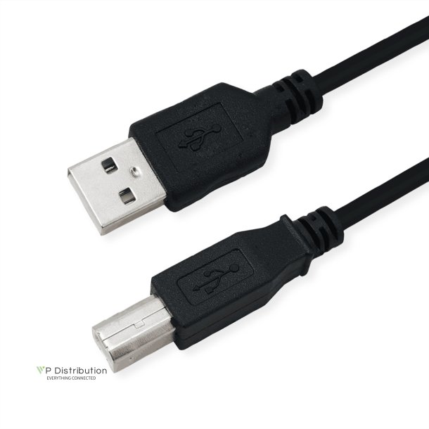 ROLINE RM USB2.0 Cable, A-B, M/M, 0.8m