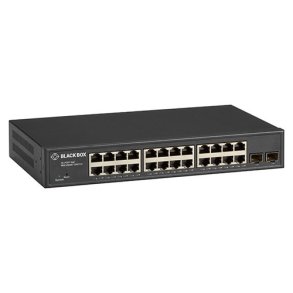 Black Box Gigabit Smart Switch Fanless 26 Port