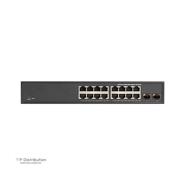 Black Box Gigabit Smart Switch Fanless 18 Port