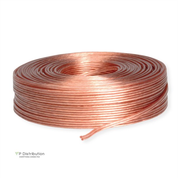 VALUE Loudspeaker Cable, transparent, 1.5mm&sup2;, 100 m roll