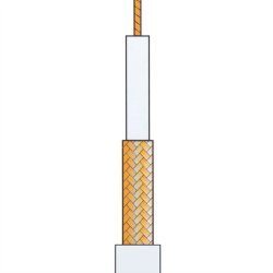 VALUE Coaxial Cable RG-59, 75 Ohm, Black, 100 m roll