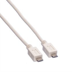 VALUE USB 2.0 Cable, Micro A - Micro B, M/M, 1.8 m