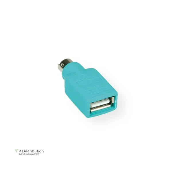 VALUE PS/2 to USB Adapter, Mouse, green