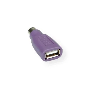 VALUE PS/2 to USB Adapter, Keyboard, purple
