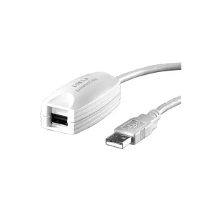 VALUE USB2.0 Extender, 1 Port, white, 5m