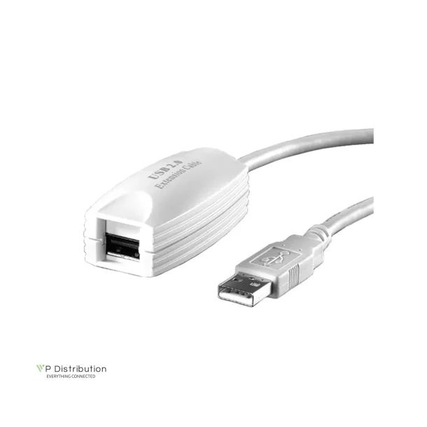 VALUE USB2.0 Extender, 1 Port, white, 5m