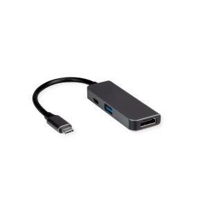 VALUE Cableadapter USB3.2 Gen2 C - HDMI, 1x USB3.2 Gen1 A+C(PD), M/F+F+F