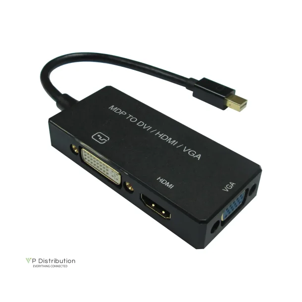 VALUE MiniDP - DVI / DP/ HDMI Adapter, MiniDP M - DVI/DP/HDMI F, v1.2