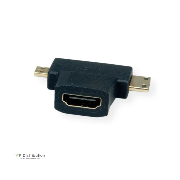 VALUE HDMI T - Adapter, HDMI - HDMI Mini + HDMI Micro