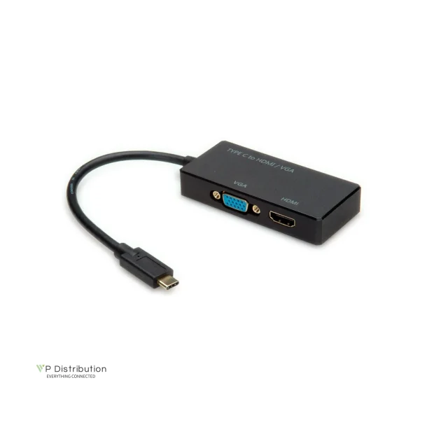 VALUE Cableadapter USB3.2 Gen2 C - HDMI/VGA