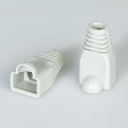 Kink protection hood f. RJ45 grey 10pcs