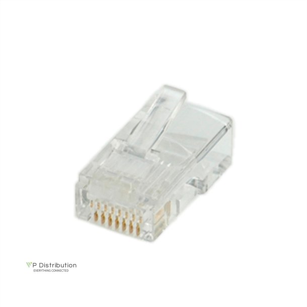 ROLINE Cat.5e (Class D) Modular Plug, 8p8c, UTP, for Stranded Wire, 10 pcs.