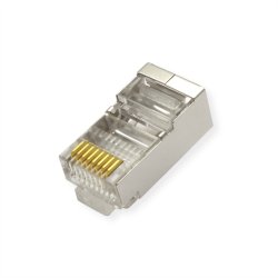 ROLINE Cat.5e (Class D) Modular Plug, 8p8c, STP, for Stranded Wire, 10 pcs.