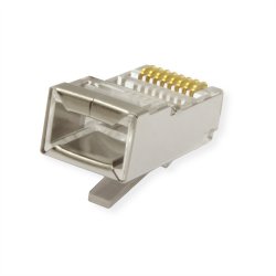 ROLINE Cat.5e (Class D) Modular Plug, 8p8c, STP, for Stranded Wire, 10 pcs.