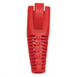 ROLINE Kink Protection Hood for RJ45, cuttable, 10 pcs., red