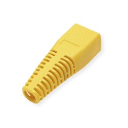 ROLINE Kink Protection Hood for RJ45, cuttable, 10 pcs., yellow