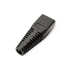 ROLINE Kink Protection Hood for RJ45, cuttable, 10 pcs., black