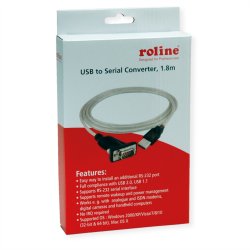 ROLINE Converter Cable USB to Serial, 1.8 m