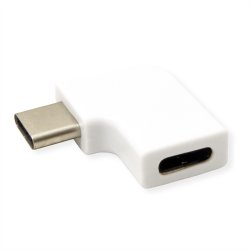 ROLINE Adapter, USB 3.2 Gen 2, Type C - C, M/F, 90&deg; Angled, white