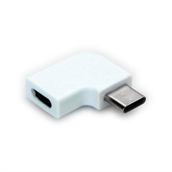 ROLINE Adapter, USB 3.2 Gen 2, Type C - C, M/F, 90&deg; Angled, white