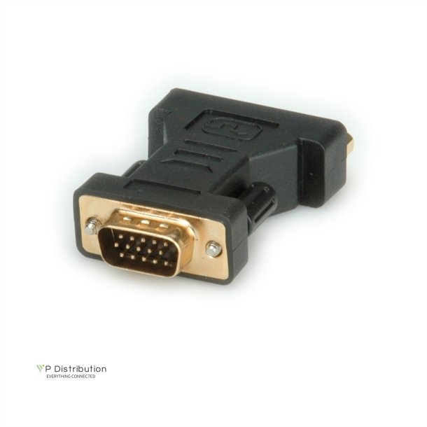 ROLINE DVI-VGA Adapter, DVI F - HD15 M