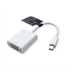 ROLINE Mini DisplayPort-VGA Adapter, Mini DP M - VGA F, white