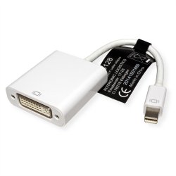 ROLINE Mini DisplayPort-DVI Adapter, MiniDP M - DVI F