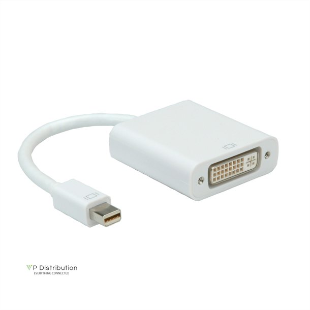 ROLINE Mini DisplayPort-DVI Adapter, MiniDP M - DVI F