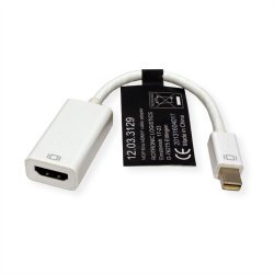 ROLINE Mini DisplayPort-HDMI Adapter, MiniDP M - HDMI F