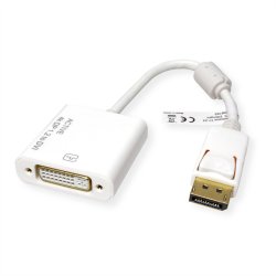 ROLINE 4K DisplayPort-DVI Adapter, DP M - DVI F