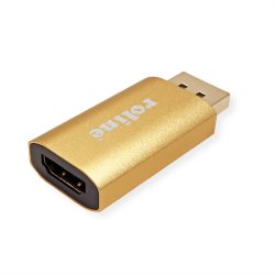 ROLINE GOLD 4K Adapter, active, v1.2, DP-HDMI, M/F
