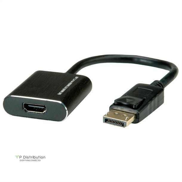 ROLINE DisplayPort-HDMI Adapter, 4K@60Hz, DP v1.4, DP M - HDMI F